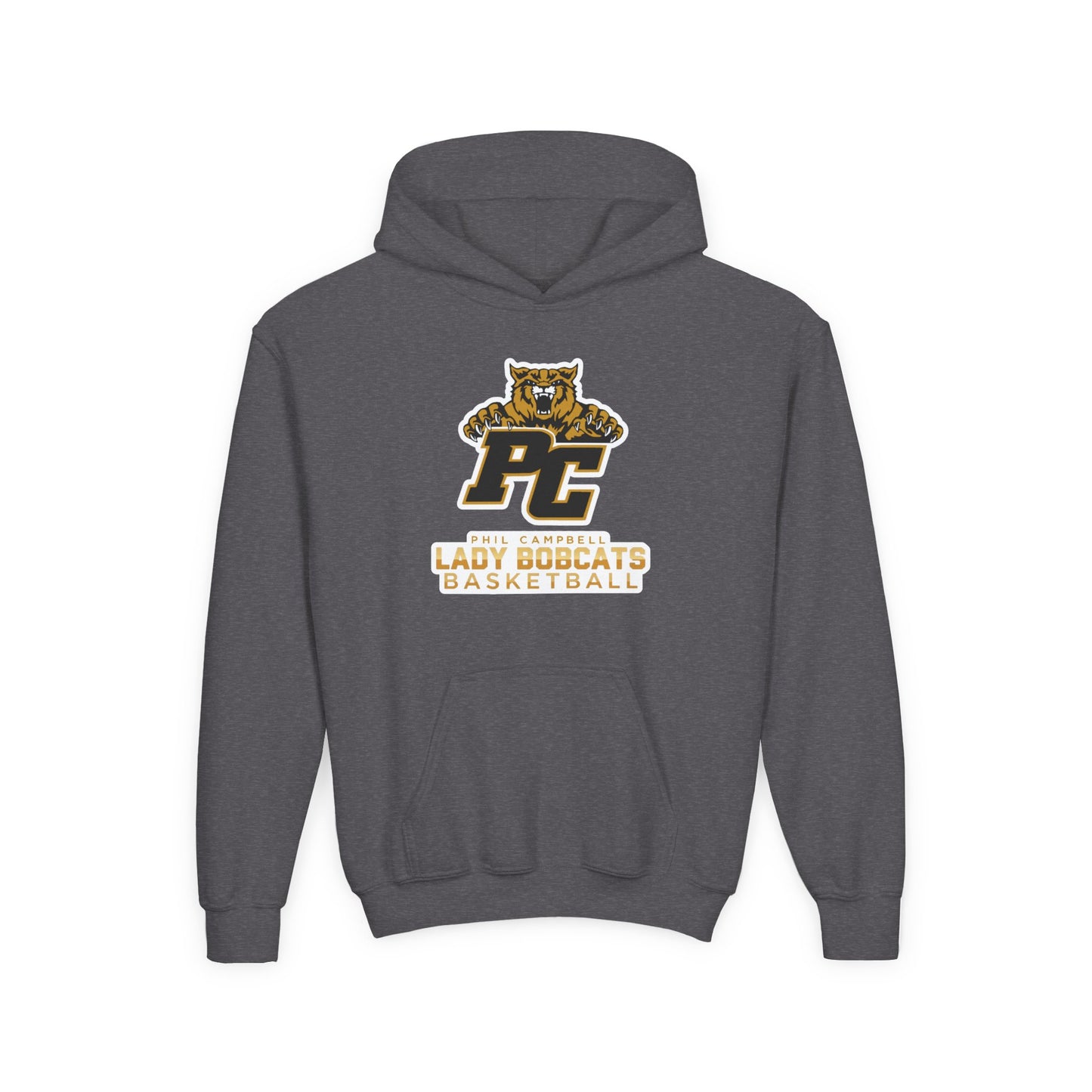 Youth Hoodie Sweatshirt \ Phil Campbell Bobcats Basketball \ PCBBKG1