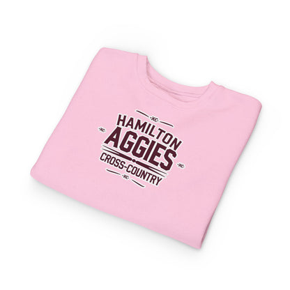 Toddler Crewneck Sweatshirt \ Hamilton Aggies Cross-Country \ HCC1