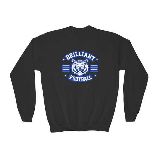 Youth Crewneck Sweatshirt \ Brilliant Tigers Football \ BTF2