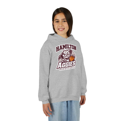 Youth Hoodie Sweatshirt \ Hamilton Aggies Basketball \ HABB1