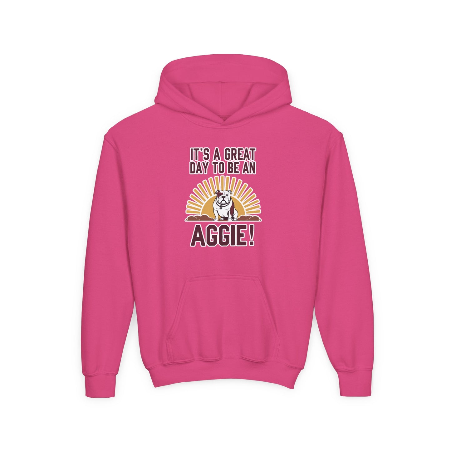 Youth Hoodie Sweatshirt \ It's a Great Day to be an Aggie! \ GDA4