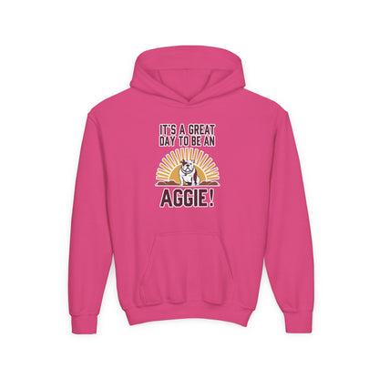 Youth Hoodie Sweatshirt \ It's a Great Day to be an Aggie! \ GDA4