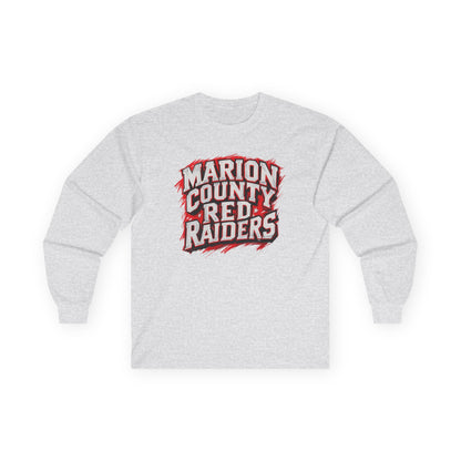 Adult Long Sleeve Tee \ Marion County Red Raiders \ MC1