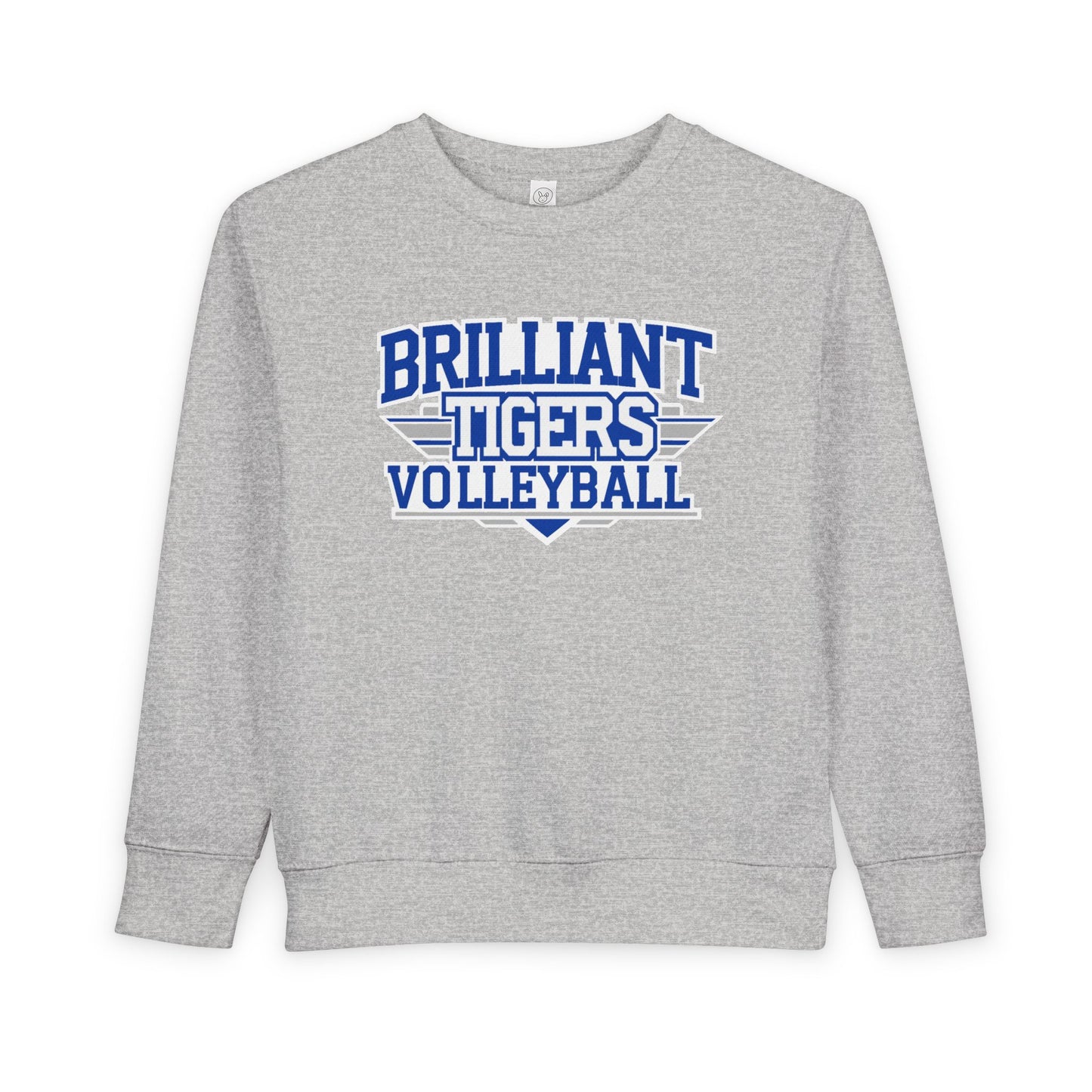 Toddler Crewneck Sweatshirt \ Brilliant Tigers Volleyball \ BTV2