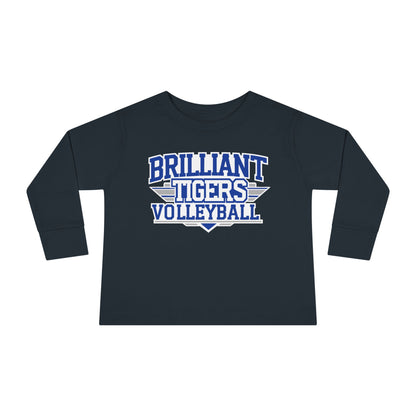 Toddler Long Sleeve Tee \ Brilliant Tigers Volleyball \ BTV2