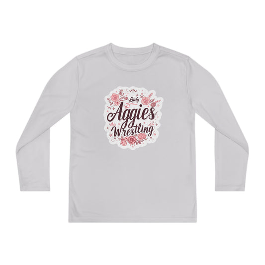 Youth Long Sleeve Shirt \ Hamilton Aggies Wrestling \ HAWG1