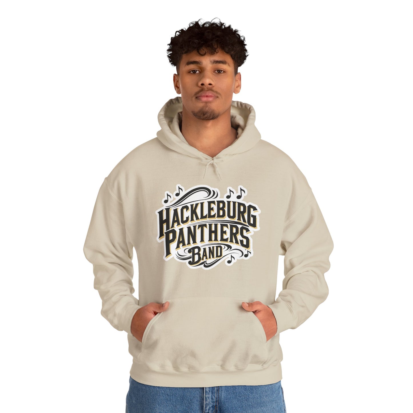 Adult Hoodie Sweatshirt \ Hackleburg Panthers Band \ HPB1