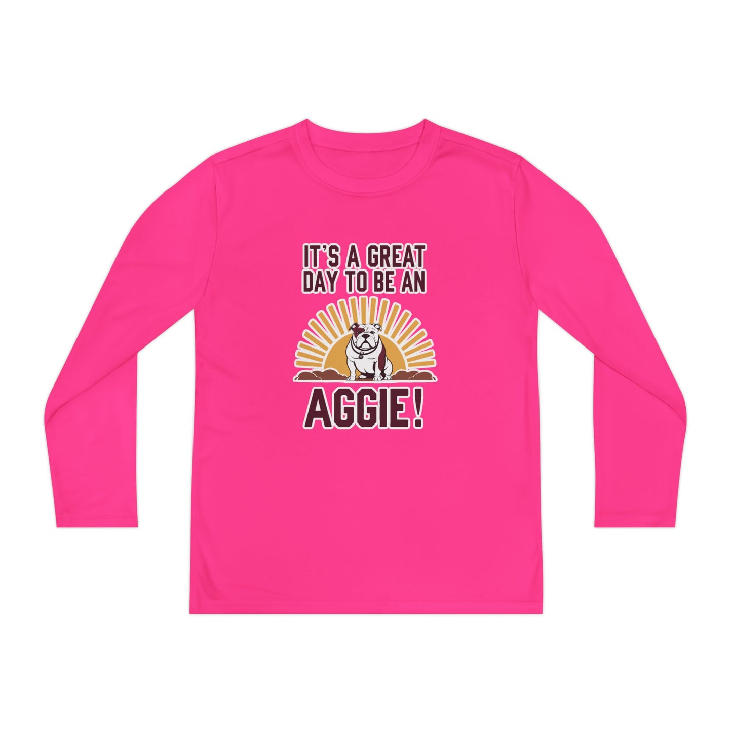 Youth Long Sleeve Tee \ It's a Great Day to be an Aggie! \ GDA4