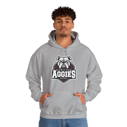 Adult Hoodie Sweatshirt \ Hamilton Aggies Football \ HAF2