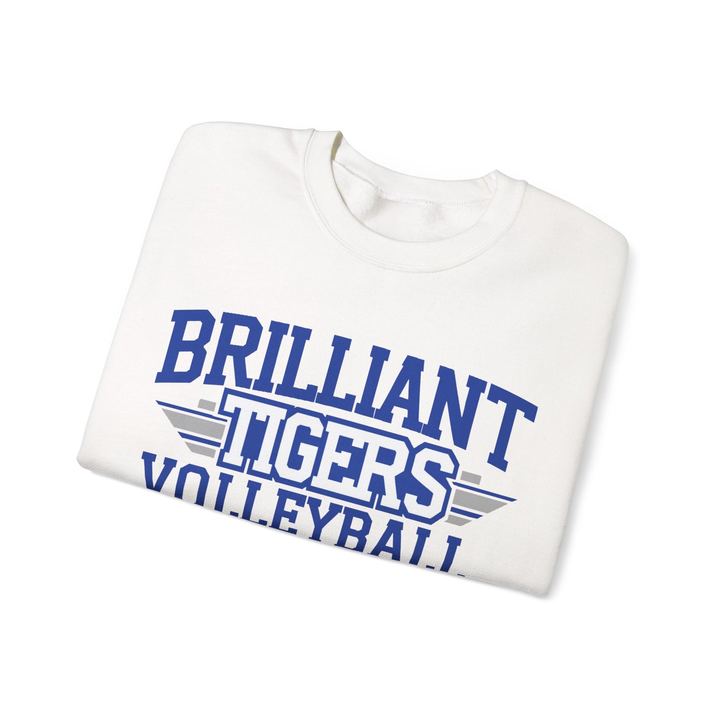 Adult Crewneck Sweatshirt \ Brilliant Tigers Volleyball \ BTV2