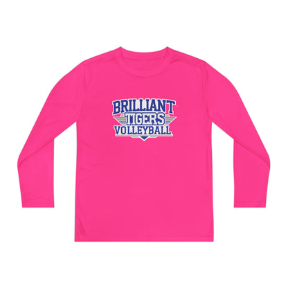Youth Long Sleeve Tee \ Brilliant Tigers Volleyball \ BTV2