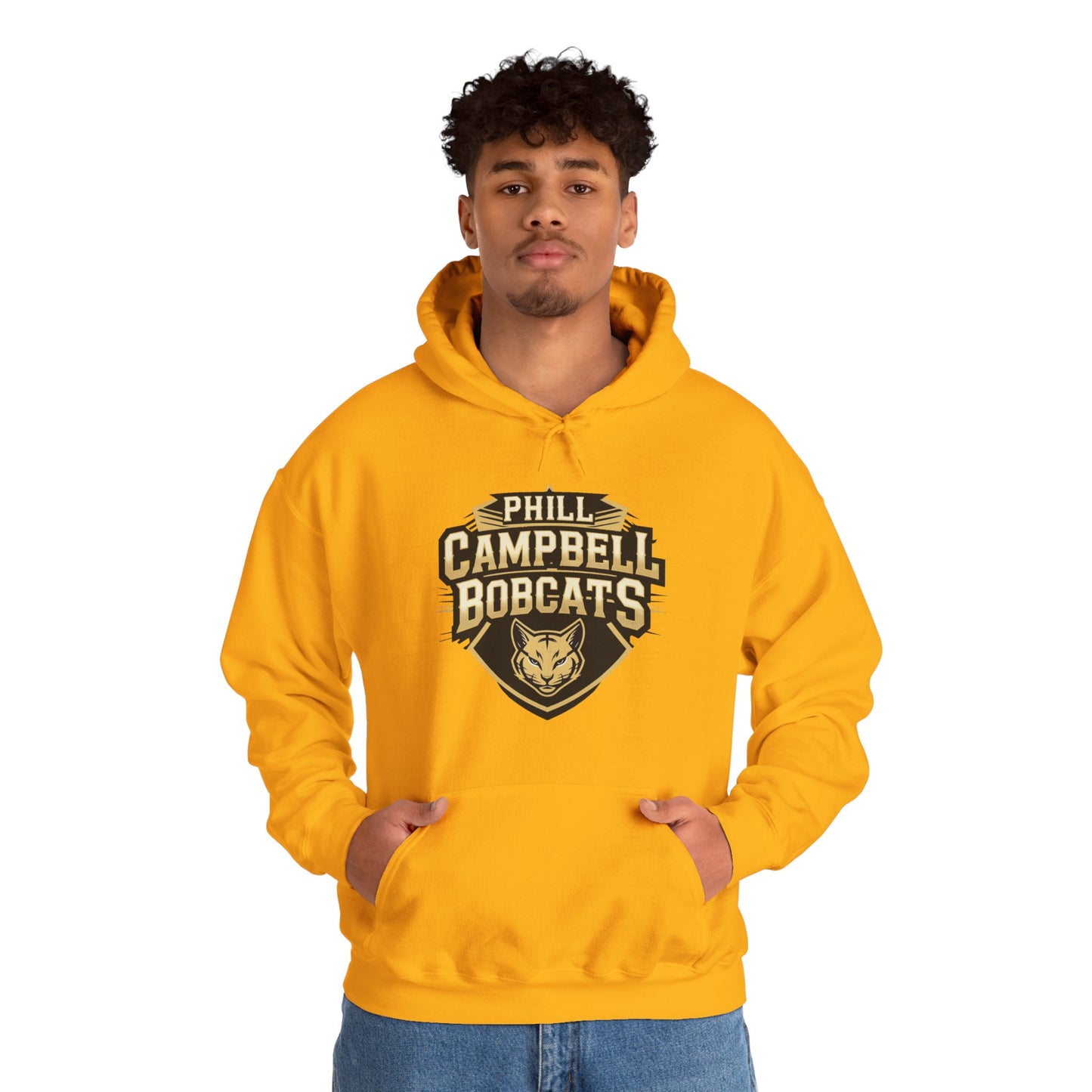 Adult Hoodie Sweatshirt \ Phill Campbell Bobcats \ PCB1