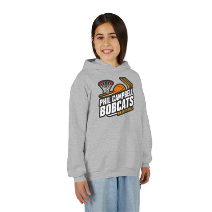 Youth Hoodie Sweatshirt \ Phil Campbell Bobcats Basketball \ PCBBK1