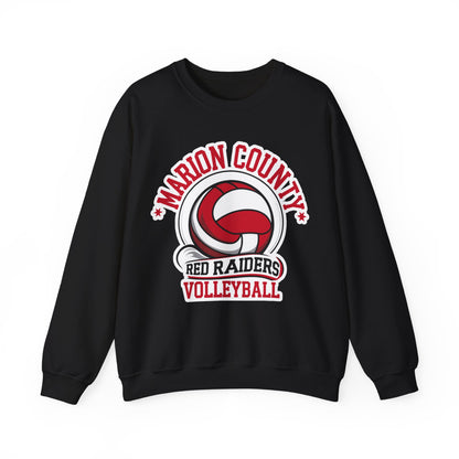 Adult Crewneck Sweatshirt \ Marion County Red Raiders Volleyball \ MCV1