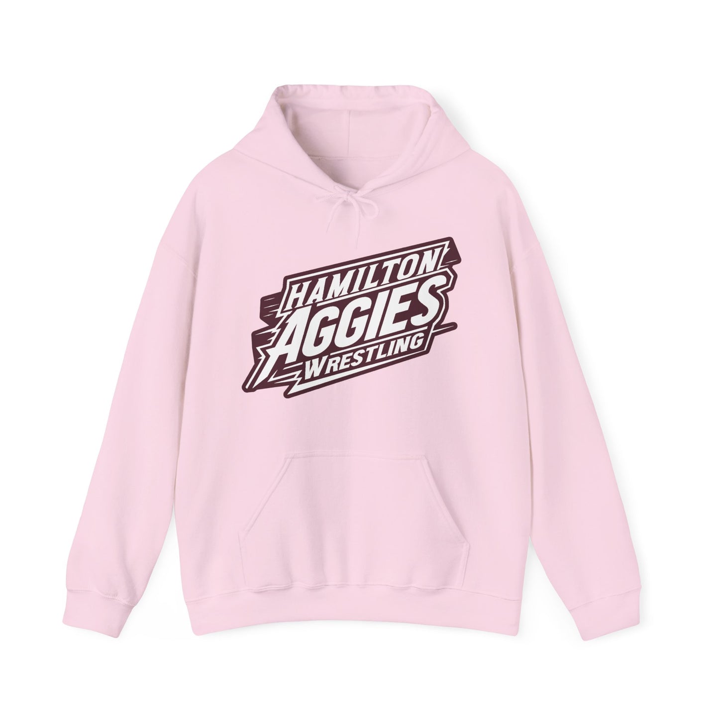 Adult Hoodie Sweatshirt \ Hamilton Aggies Wrestling \ HAW1