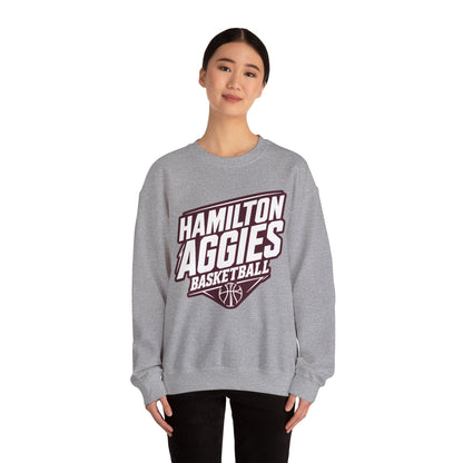 Adult Crewneck Sweatshirt \ Hamilton Aggies Basketball \ HABK2