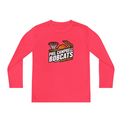 Youth Long Sleeve Tee \ Phil Campbell Bobcats Basketball \ PCBBK1