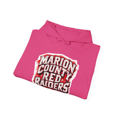 Adult Hoodie Sweatshirt \ Marion County Red Raiders \ MC1