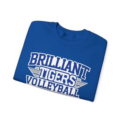 Adult Crewneck Sweatshirt \ Brilliant Tigers Volleyball \ BTV2