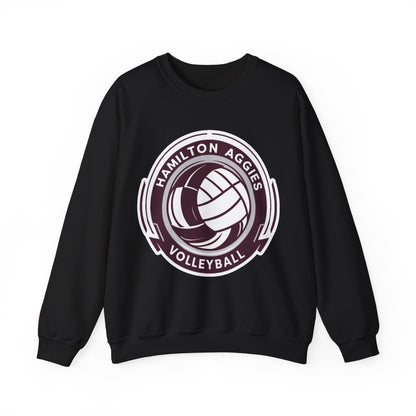 Adult Crewneck Sweatshirt \ Hamilton Aggies Volleyball \ HAV1
