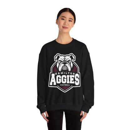 Adult Crewneck Sweatshirt \ Hamilton Aggies Football \ HAF2