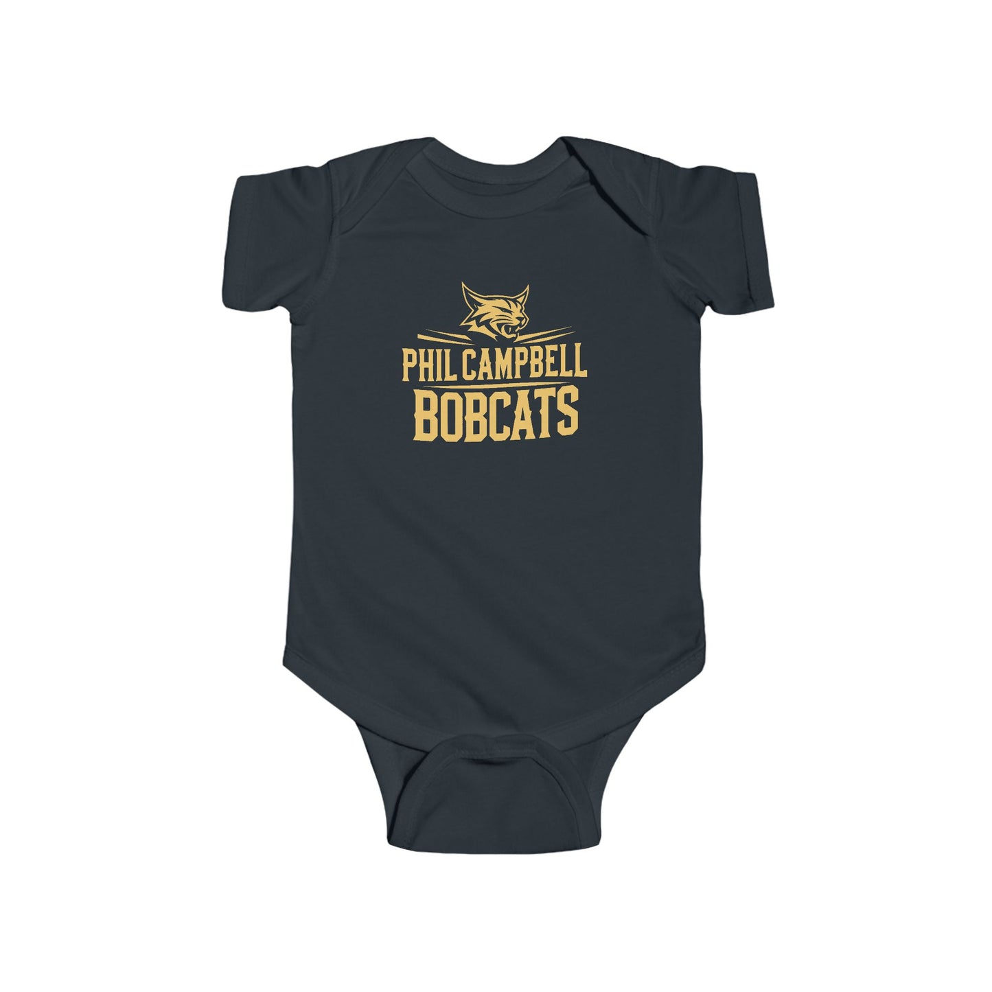 Short Sleeve Baby Bodysuit \ Phil Campbell Bobcats \ PCB2