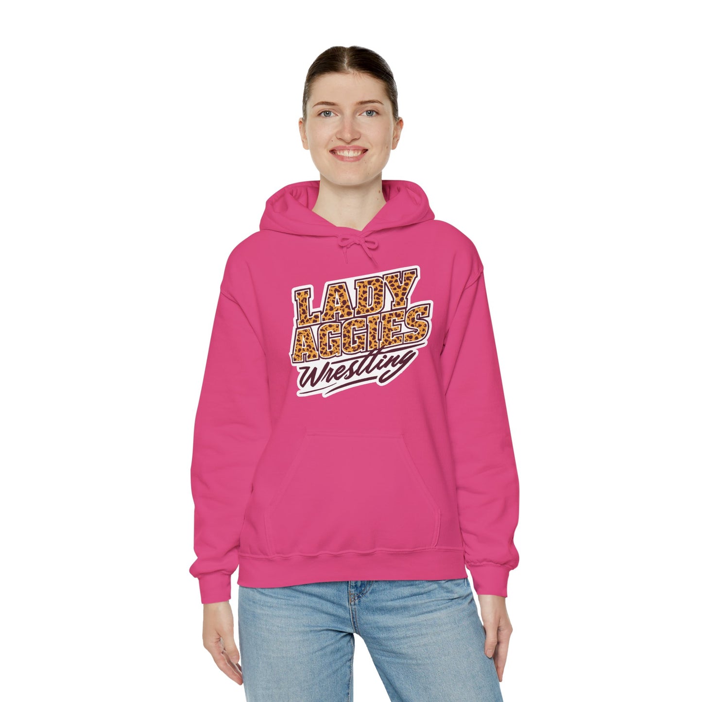 Adult Hoodie Sweatshirt \ Hamilton Aggies Wrestling \ HAWG3