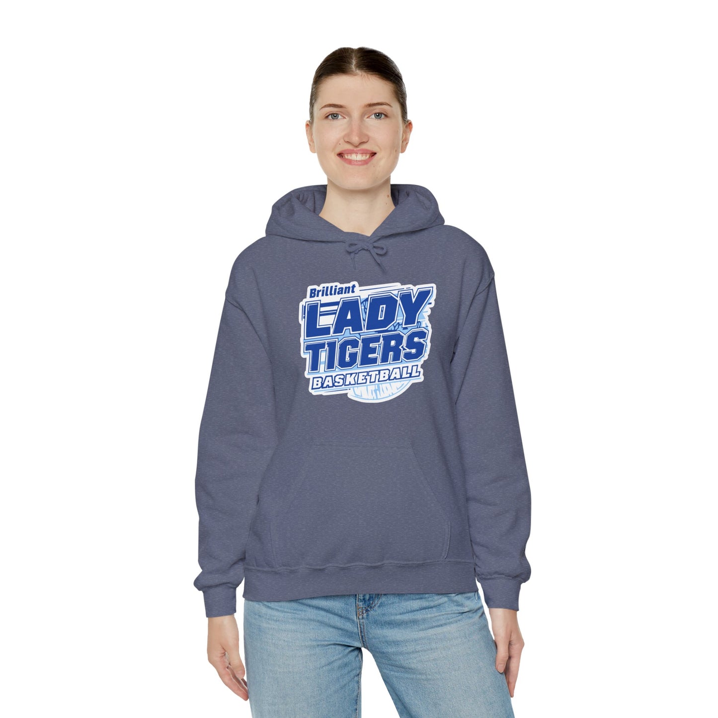 Adult Hoodie Sweatshirt \ Brilliant Tigers Basketball \ BTBKG2