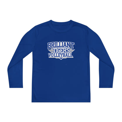 Youth Long Sleeve Tee \ Brilliant Tigers Volleyball \ BTV2