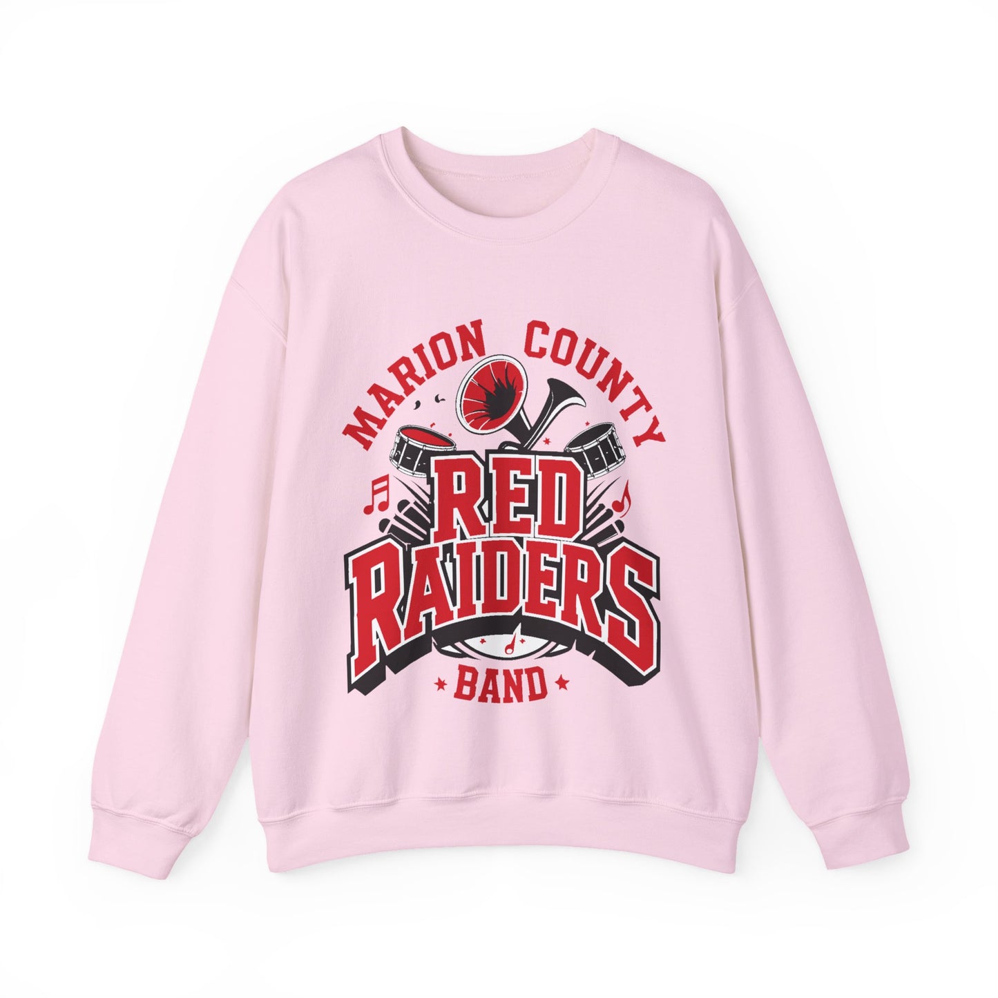 Adult Crewneck Sweatshirt \ Marion County Red Raiders Band \ MCB2