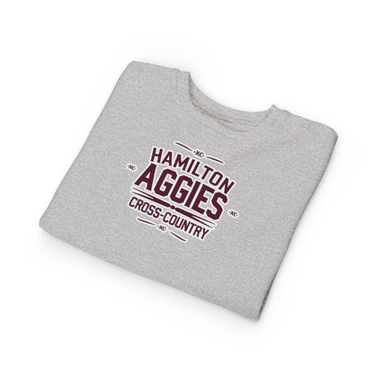 Toddler Crewneck Sweatshirt \ Hamilton Aggies Cross-Country \ HCC1