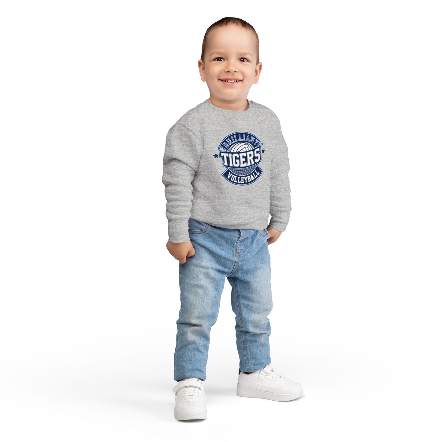 Toddler Hoodie Sweatshirt \ Brilliant Tigers Volleyball \ BTV1