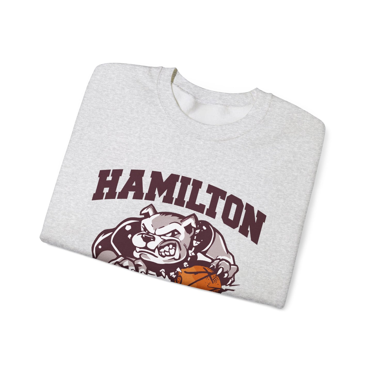 Adult Crewneck Sweatshirt \ Hamilton Aggies Basketball \ HABK1