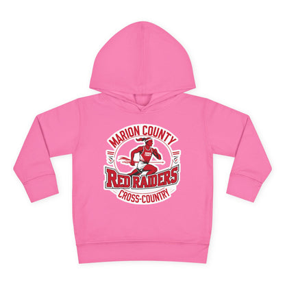 Toddler Hoodie Sweatshirt \ Marion County Red Raiders Cross-Country \ MCCC2