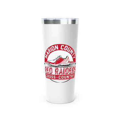 22oz Copper Insulated Tumbler \ Marion County Red Raiders Cross-Country \ MCCC1