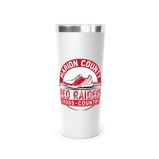 22oz Copper Insulated Tumbler \ Marion County Red Raiders Cross-Country \ MCCC1