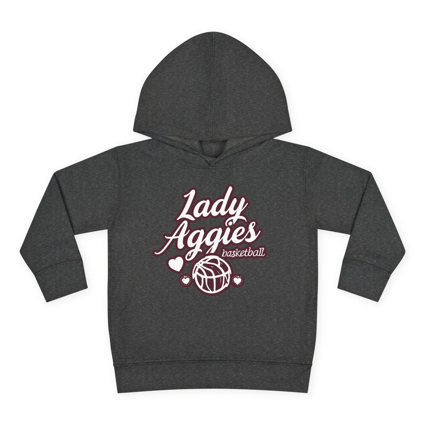 Toddler Hoodie Sweatshirt \ Hamilton Aggies Basketball \ HABBG2