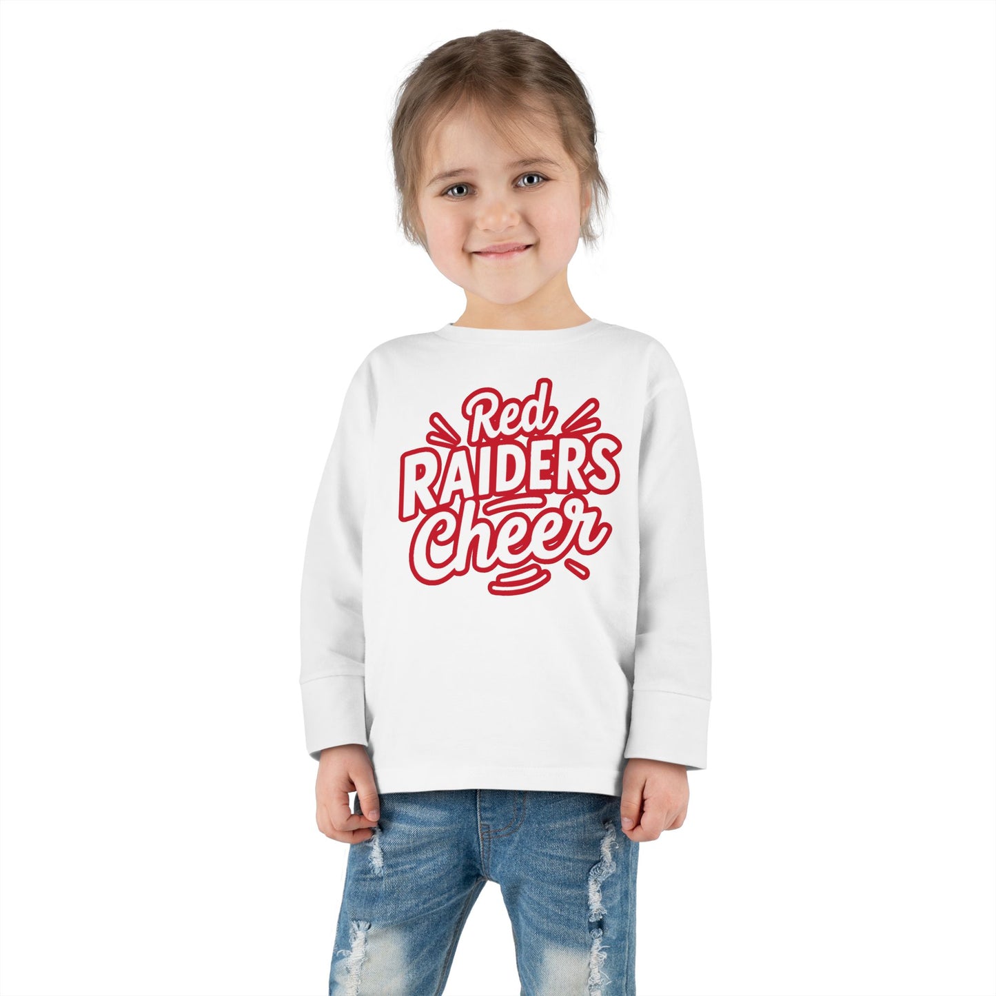 Toddler Long Sleeve Tee \ Marion County Red Raiders Cheer \ MCC1