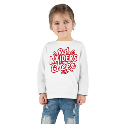 Toddler Long Sleeve Tee \ Marion County Red Raiders Cheer \ MCC1