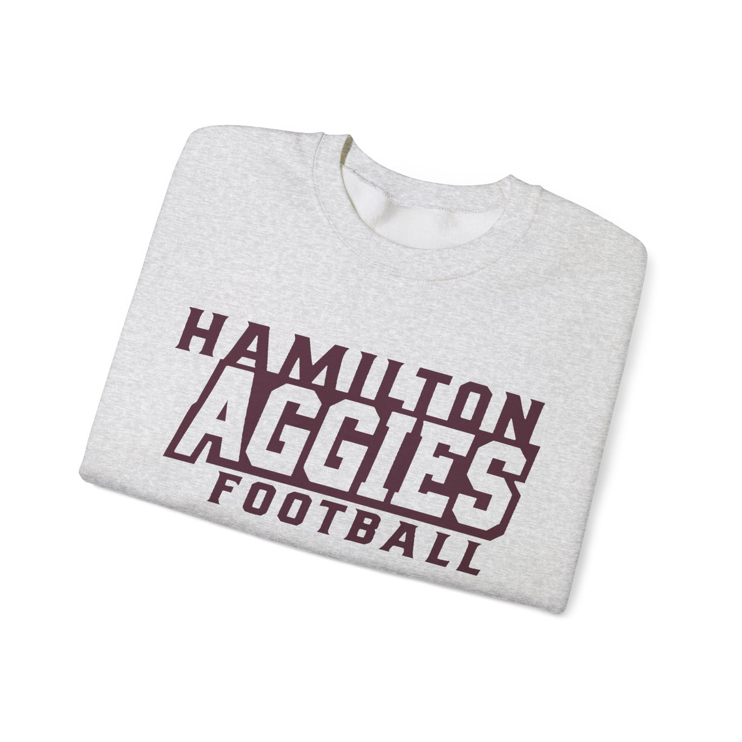 Adult Crewneck Sweatshirt \ Hamilton Aggies Football \ HAF1