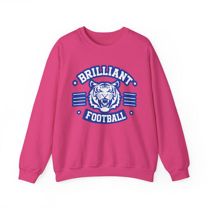 Adult Crewneck Sweatshirt \ Brilliant Tigers Football \ BTF2