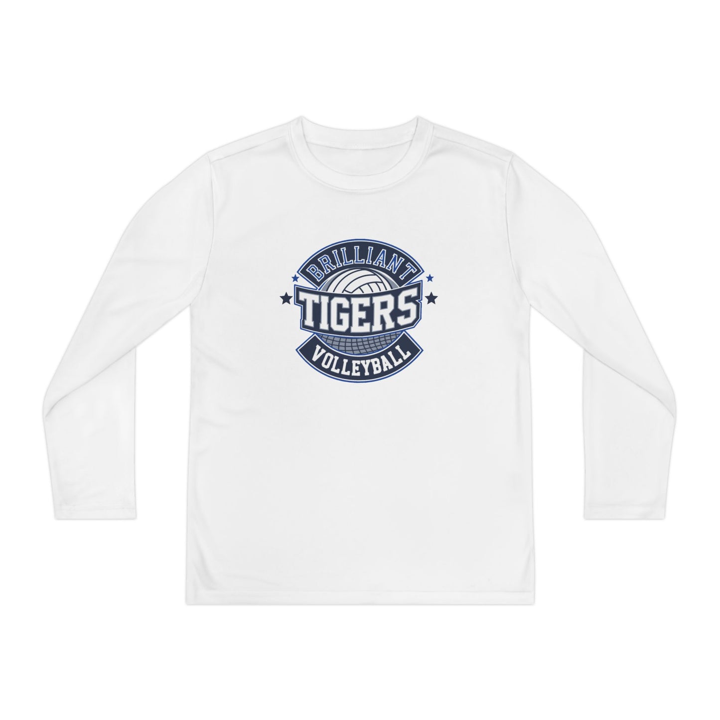 Youth Long Sleeve Tee \ Brilliant Tigers Volleyball \ BTV1