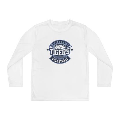 Youth Long Sleeve Tee \ Brilliant Tigers Volleyball \ BTV1