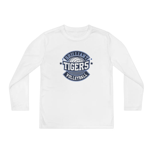 Youth Long Sleeve Tee \ Brilliant Tigers Volleyball \ BTV1