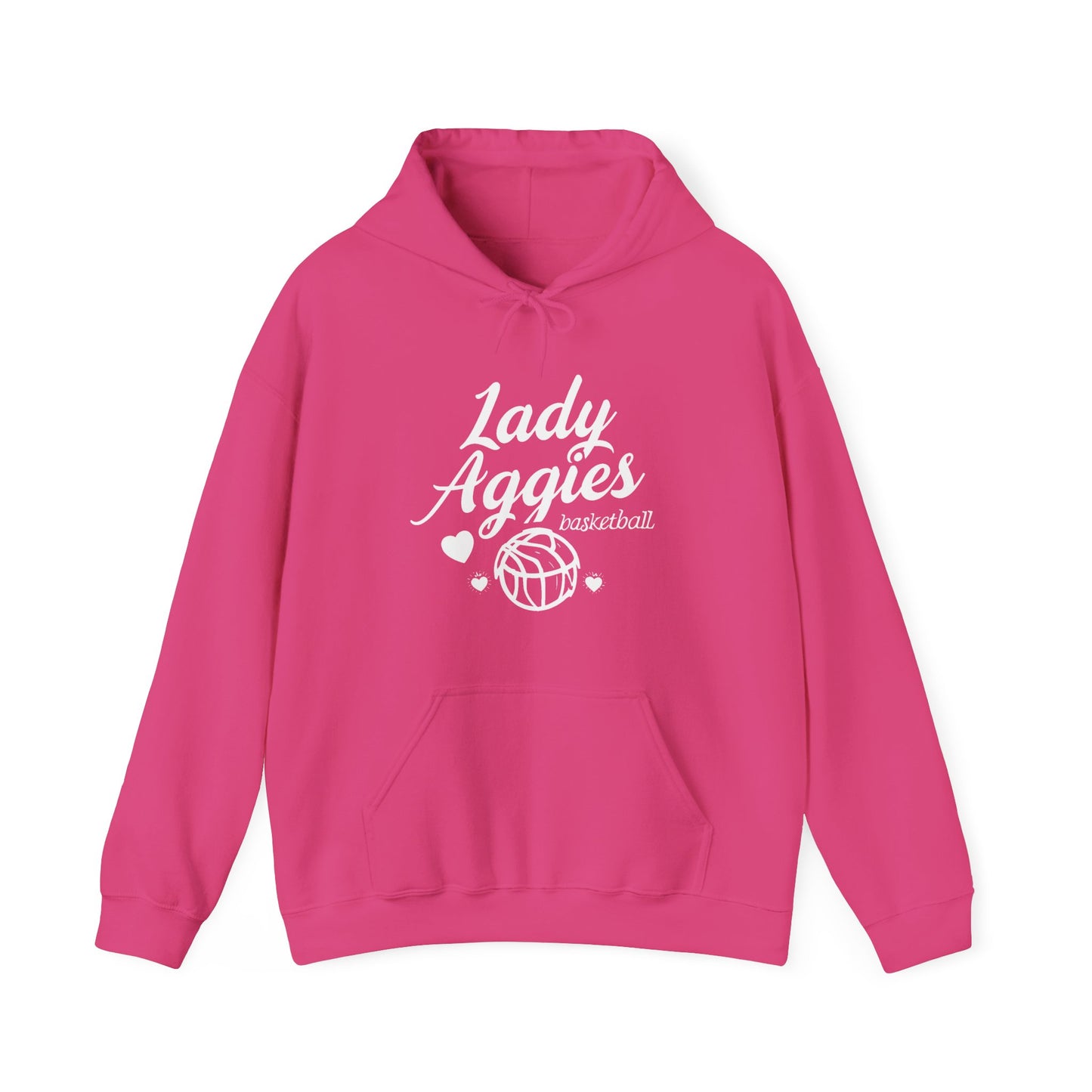 Adult Hoodie Sweatshirt \ Hamilton Aggies Basketball \ HABBG2