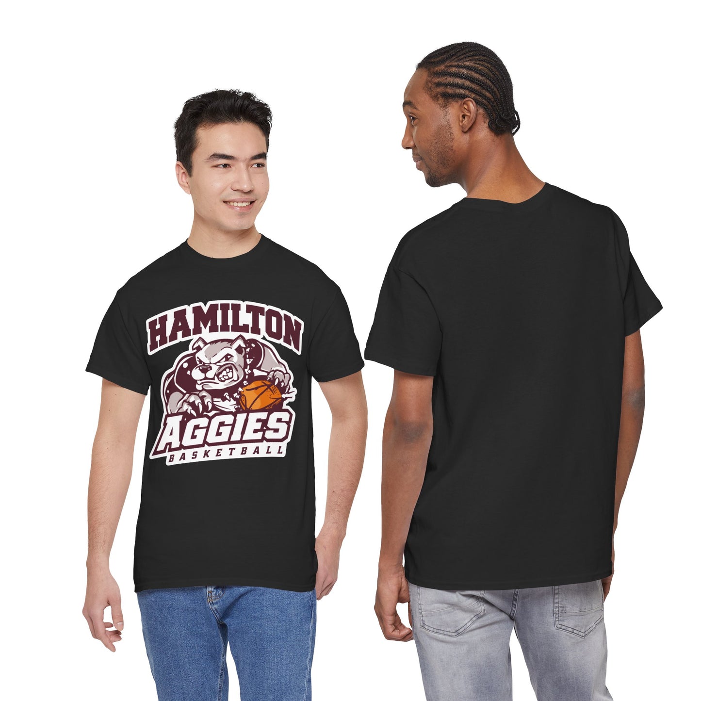 Adult Tee \ Hamilton Aggies Basketball \ HABK1