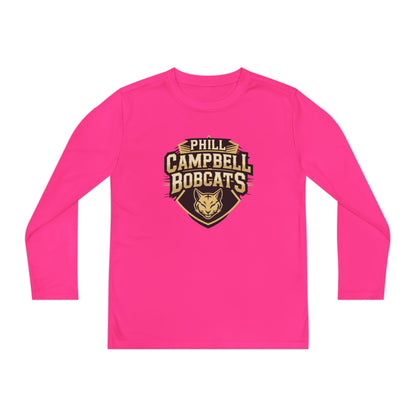 Youth Long Sleeve Tee \ Phill Campbell Bobcats \ PCB1