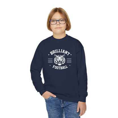 Youth Crewneck Sweatshirt \ Brilliant Tigers Football \ BTF2