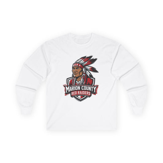 Adult Long Sleeve Tee \ Marion County Red Raiders \ MC2