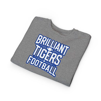 Toddler Crewneck Sweatshirt \ Brilliant Tigers Football \ BTF1